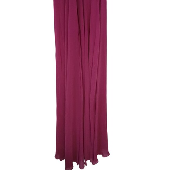 NEW After Six Faux‎ Wrap Criss Cross Back Maxi Dress Size 4 Tea Rose - Picture 9 of 15